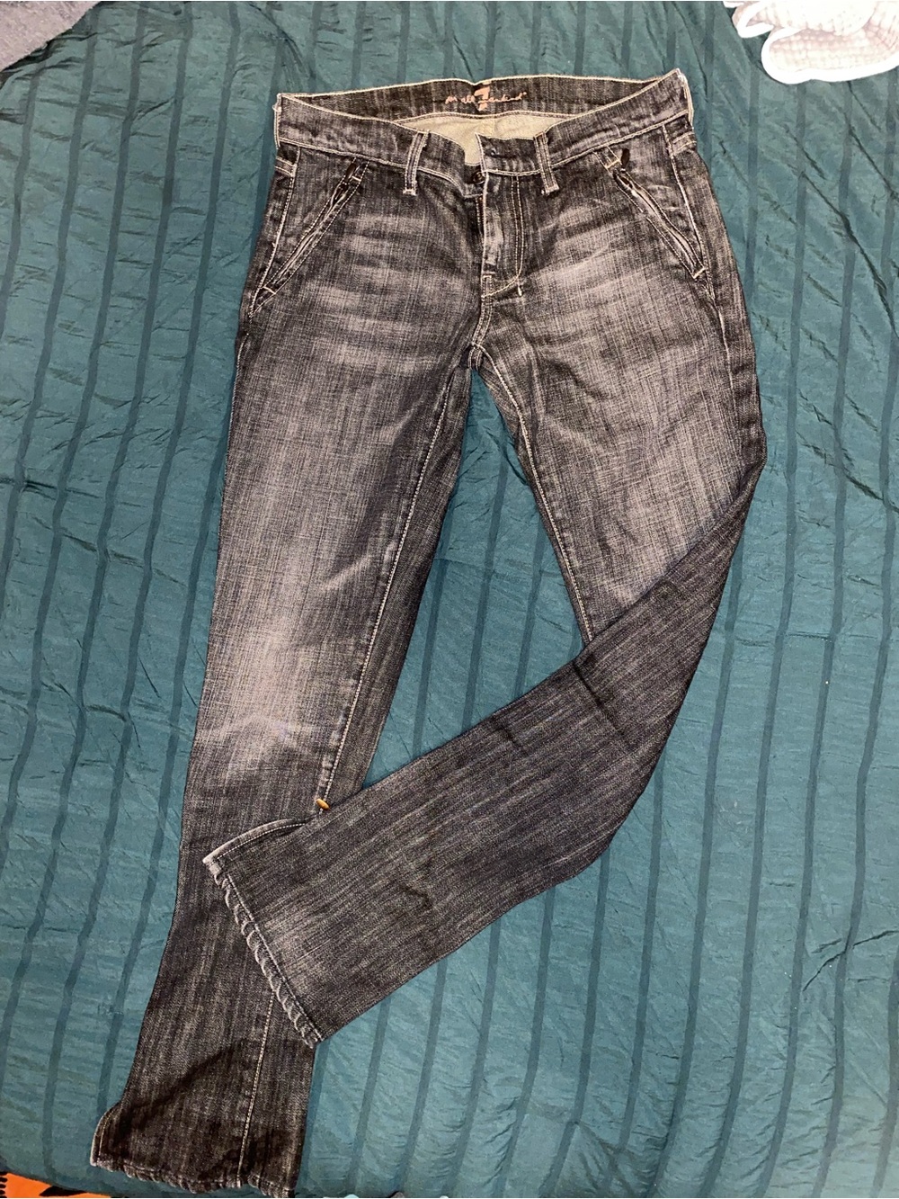 7 For All Mankind zipper jeans